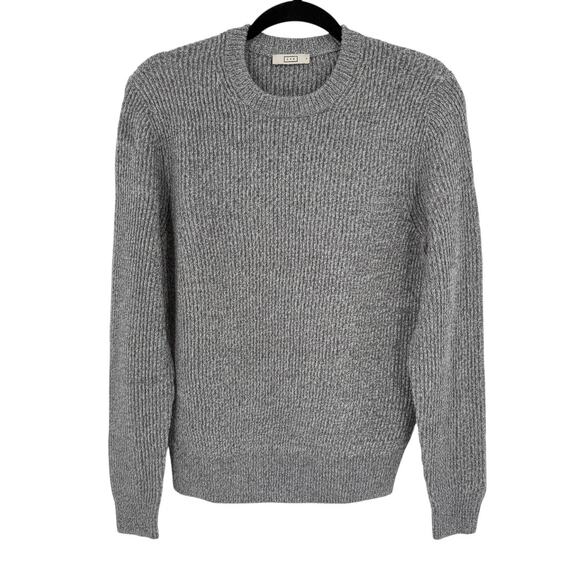 AYR Mens The Sloop Crewneck Merino Wool Sweater in Fuzzy TV Gray Size Small S - Picture 1 of 9